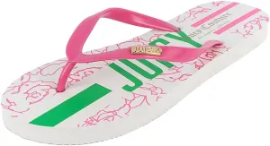 JUICY COUTURE Flip Flops, Soft Lightweight Beach Sandals for Women, Casual Slippers Shower Beach Pool Flat Slides Shoes