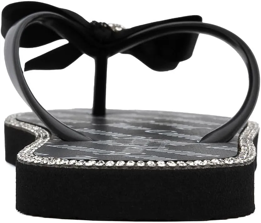 Juicy Couture Women's Flip Flops – Lightweight Beach Sandals, Casual Shower & Pool Slides