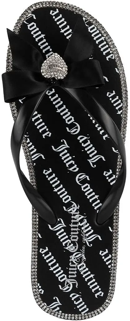 Juicy Couture Women's Flip Flops – Lightweight Beach Sandals, Casual Shower & Pool Slides