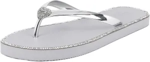 Juicy Couture Women's Flip Flops – Lightweight Beach Sandals, Casual Shower & Pool Slides