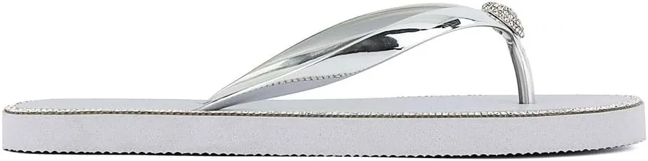 Juicy Couture Women's Flip Flops – Lightweight Beach Sandals, Casual Shower & Pool Slides