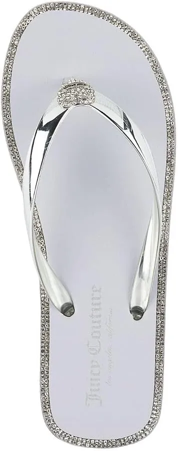 Juicy Couture Women's Flip Flops – Lightweight Beach Sandals, Casual Shower & Pool Slides