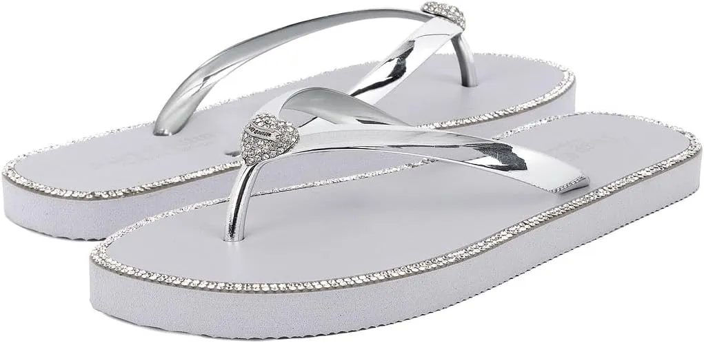 Juicy Couture Women's Flip Flops – Lightweight Beach Sandals, Casual Shower & Pool Slides