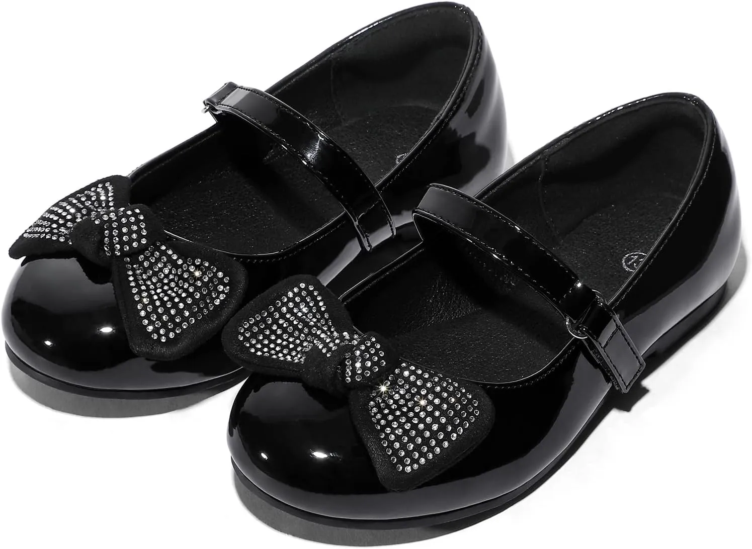 K KomForme Girl's Ballet Flats Non-Slip Soft Mary Jane Walking Party Dress Shoes for Toddler/Little Kid/Big Kid
