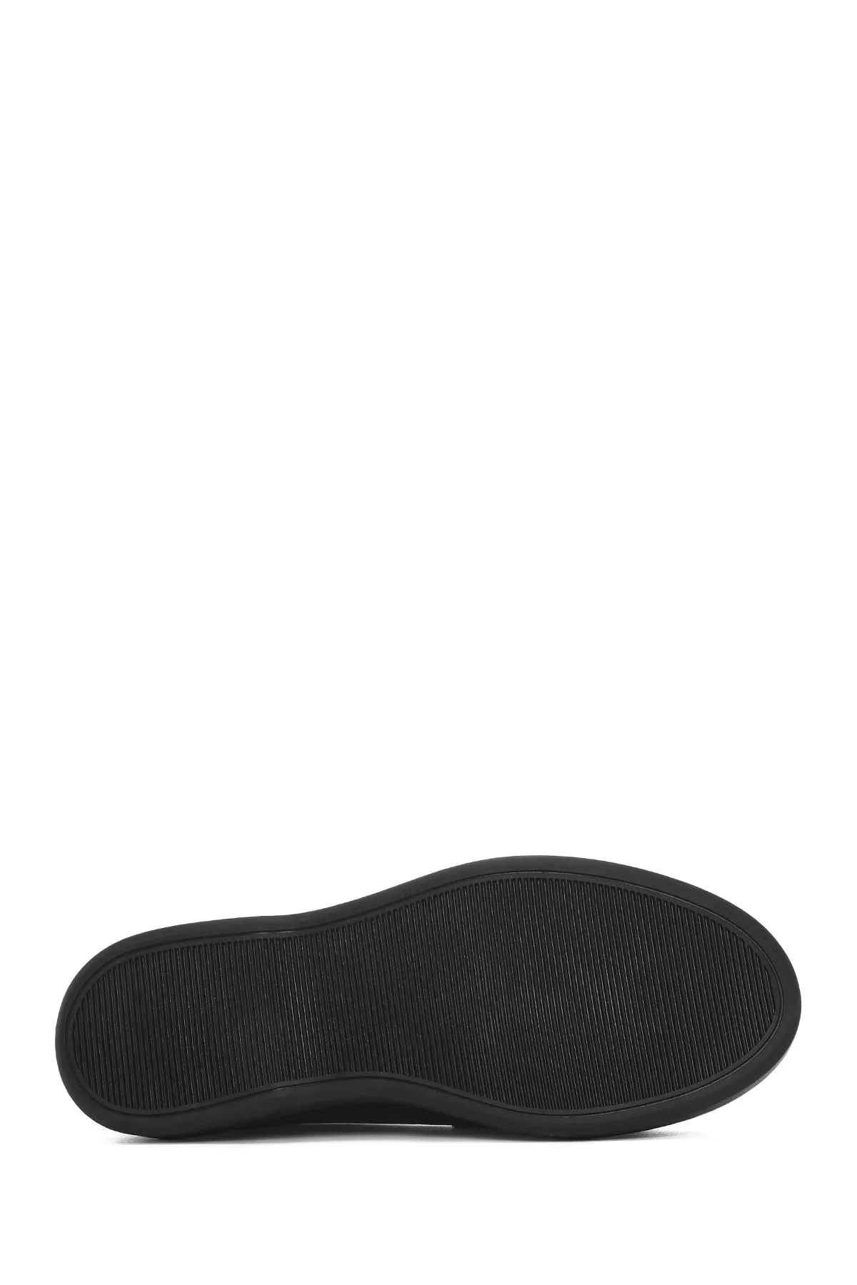 Kadın Siyah Püsküllü Deri Loafer