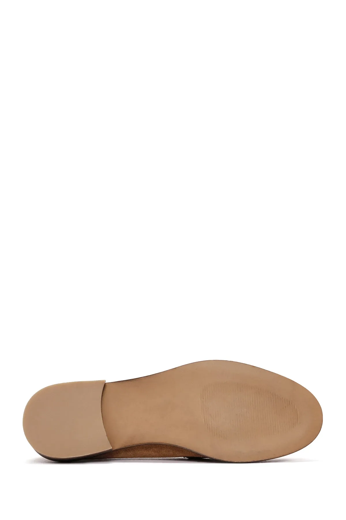Kadın Taba Süet Deri Maskülen Loafer
