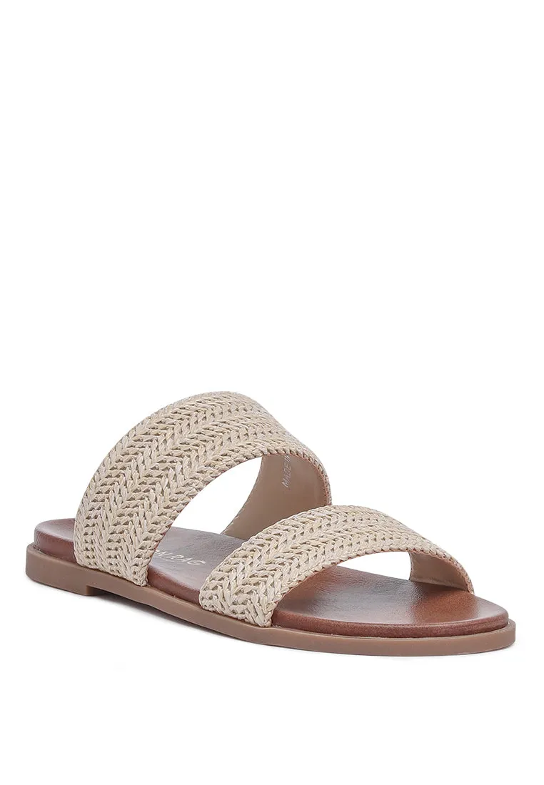 kimia raffia slip-on flats