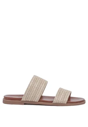 kimia raffia slip-on flats