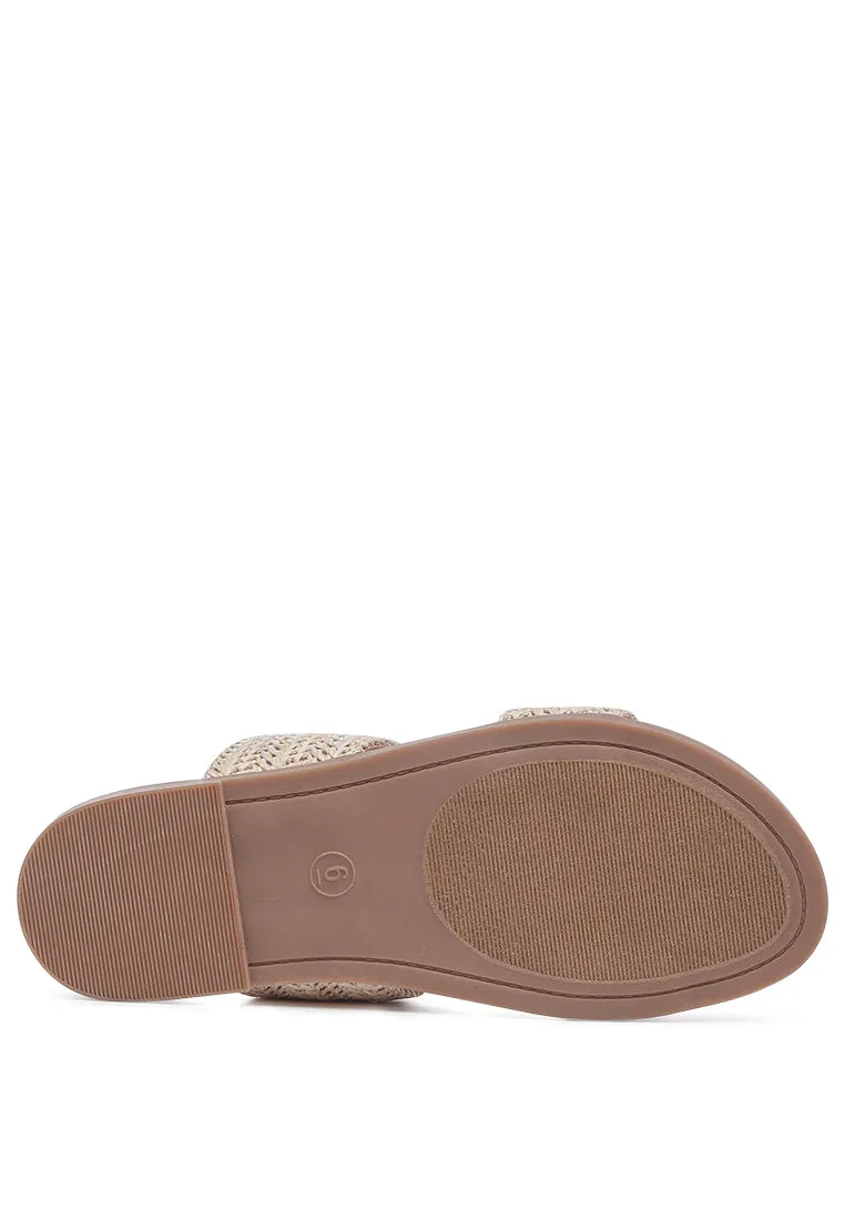 kimia raffia slip-on flats