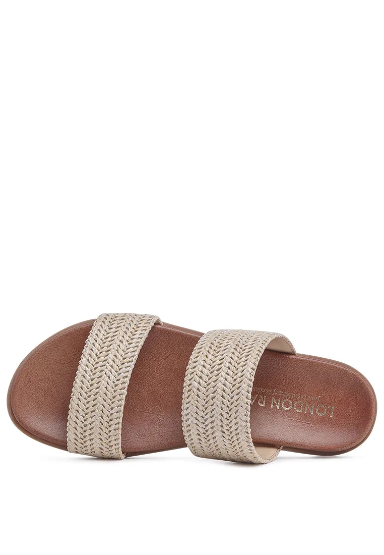 kimia raffia slip-on flats