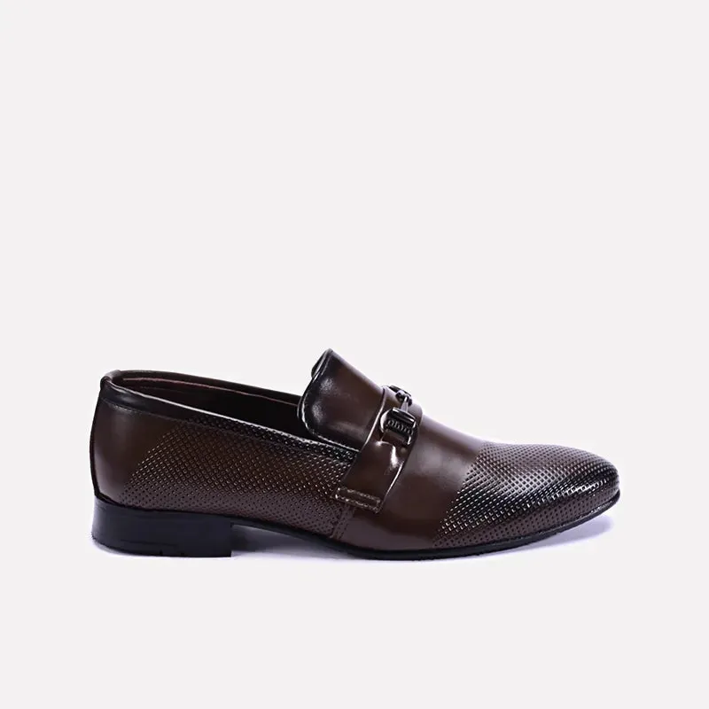 Kingswell Slip On Brown Dress Shoes 0111156