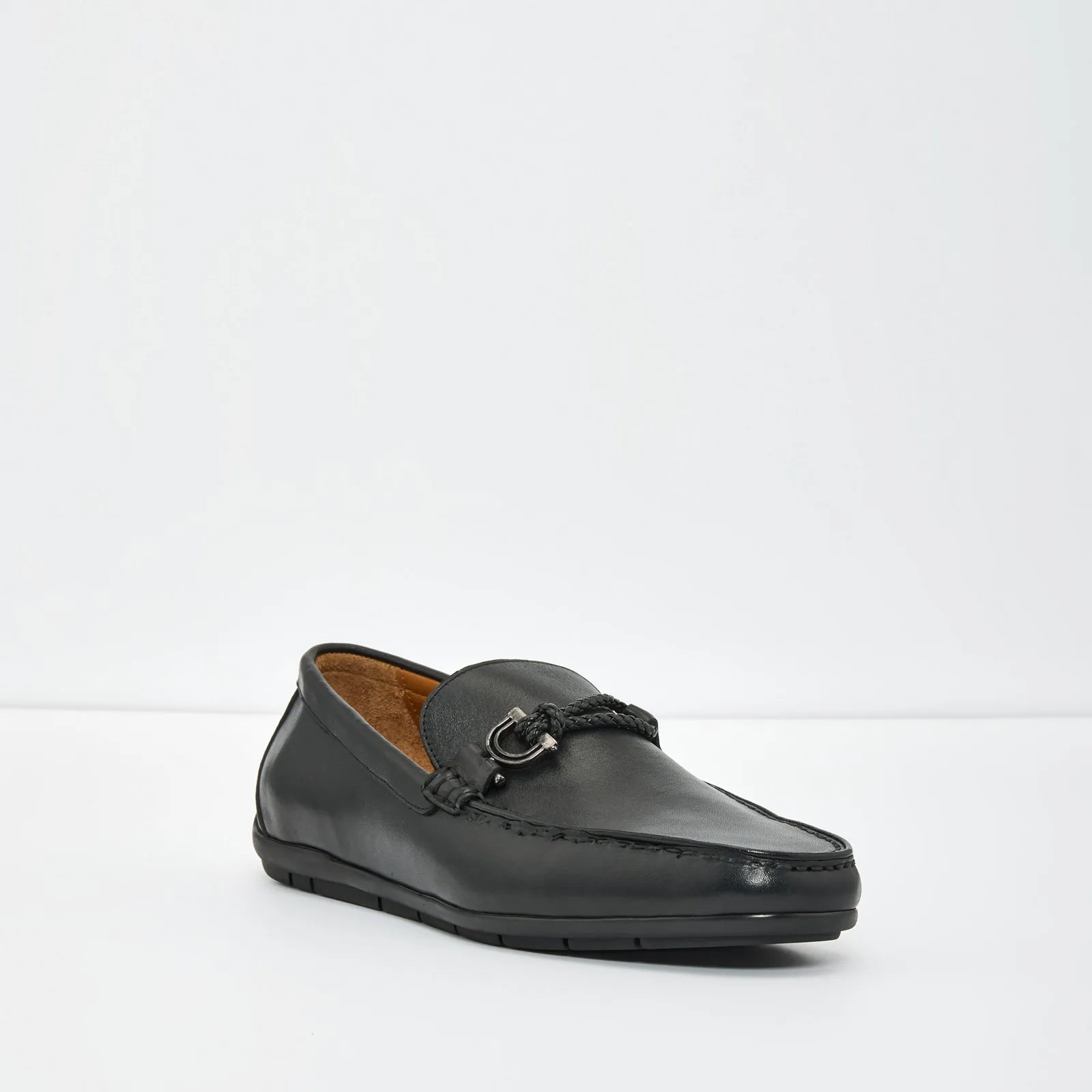 LEANGELO-TR Erkek Siyah Loafer