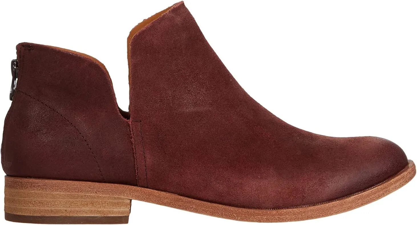 LEHOOR Low Chunky Heel Western Ankle Boots for Women Round Closed Toe V Cut Cowboy Booties Back Zipper 1 inch Stacked Heel Dress Short Boots Cut-Out Casual Classic Office Winter 4-11 M US