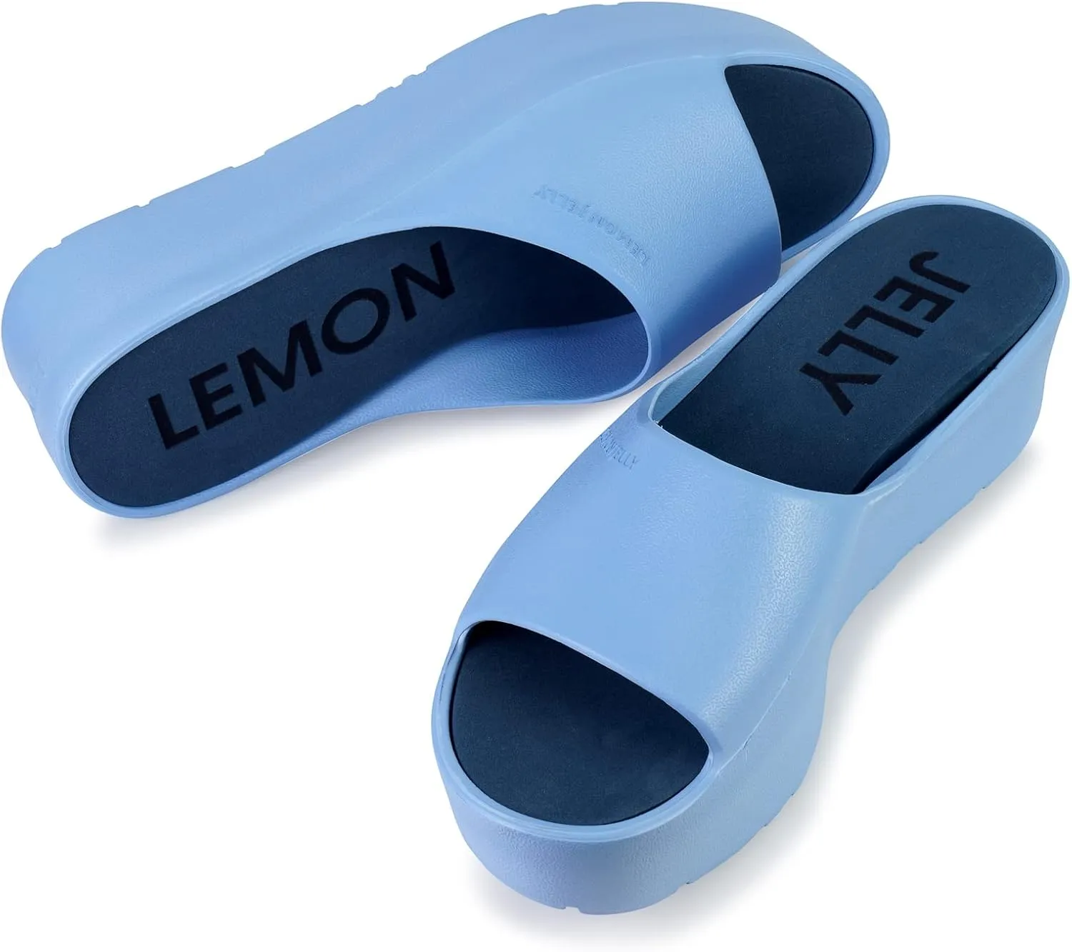 Lemon Jelly Women's Sunny Platform Sandals - Cute Water-Friendly Comfort Wedges for the Beach or Casual Wear - Super Lightweight Slip-On Flip Flops for Ladies