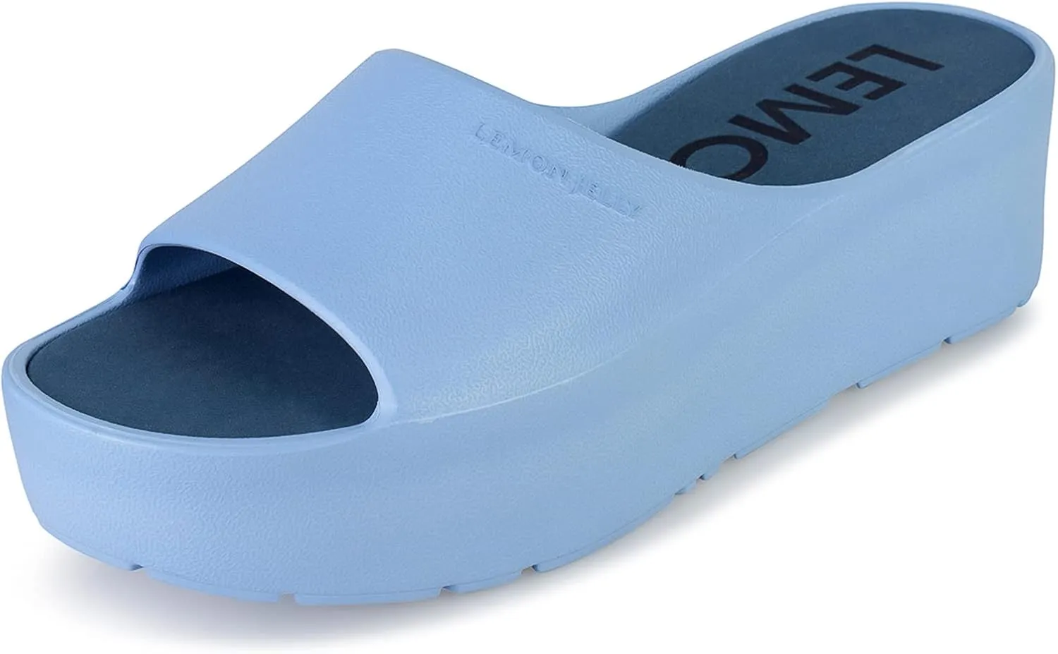 Lemon Jelly Women's Sunny Platform Sandals - Cute Water-Friendly Comfort Wedges for the Beach or Casual Wear - Super Lightweight Slip-On Flip Flops for Ladies