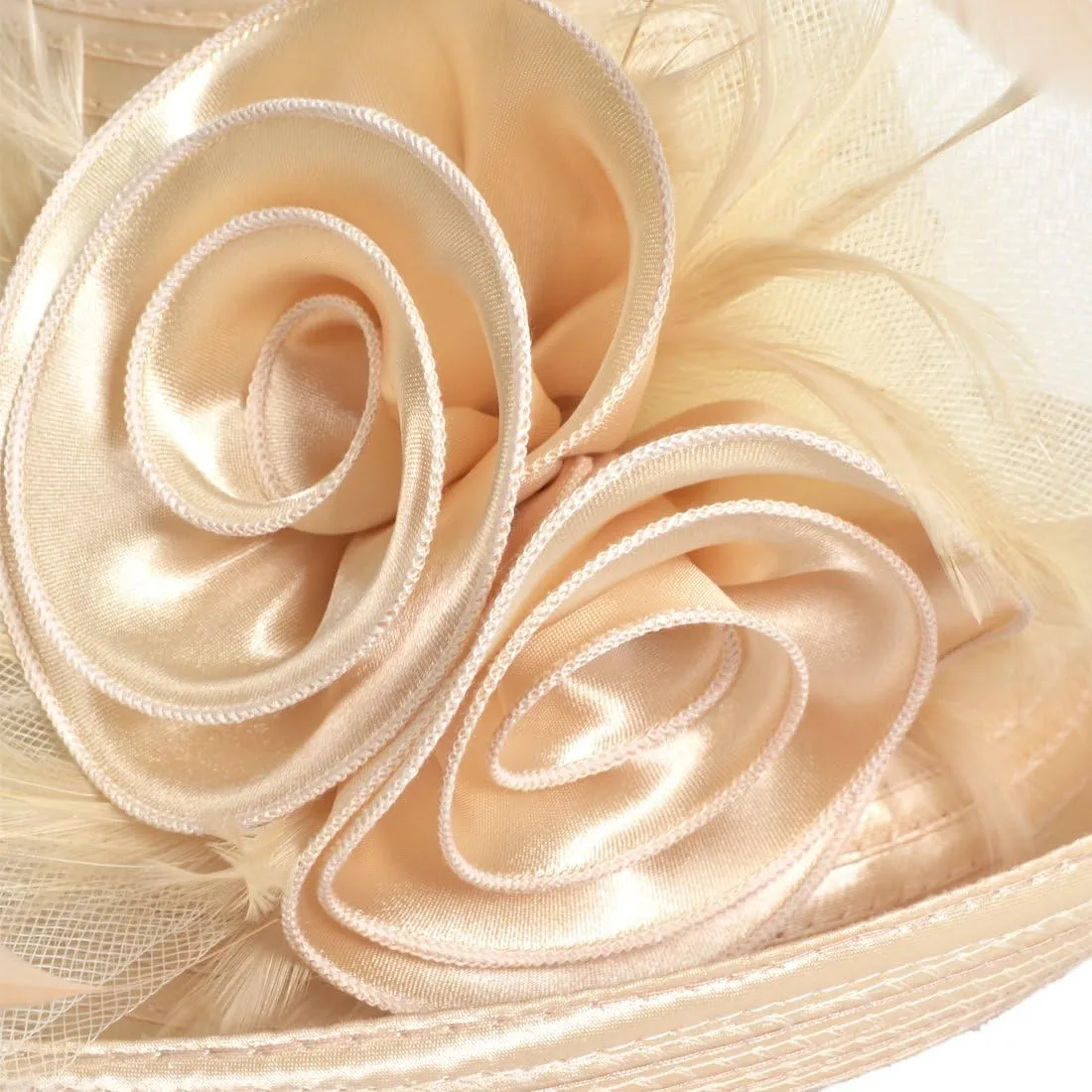 Lightweight Church Derby Dress Wedding Hat #S052