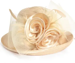 Lightweight Church Derby Dress Wedding Hat #S052