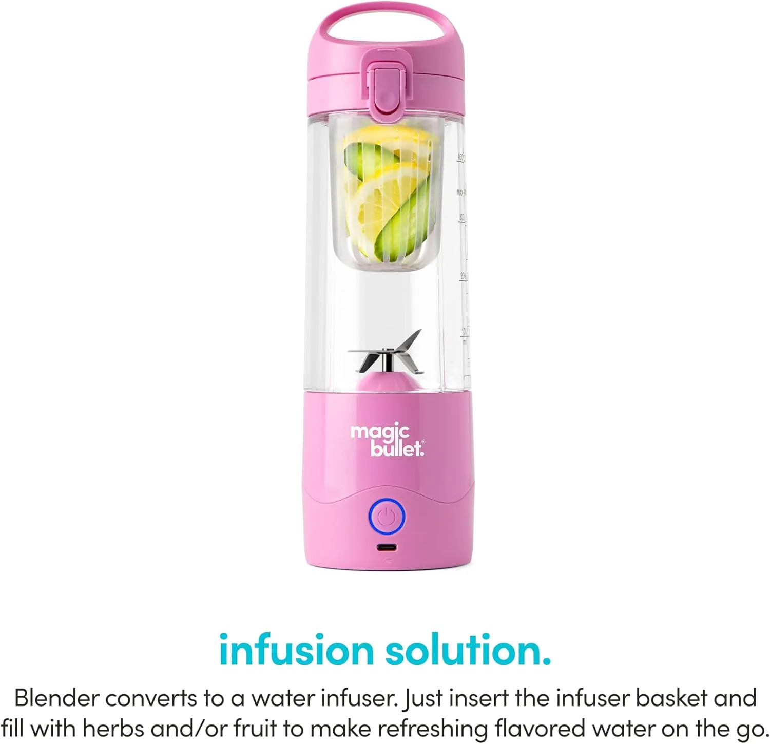 magic bullet Portable Blender MBPB50100FP Flamingo Pink