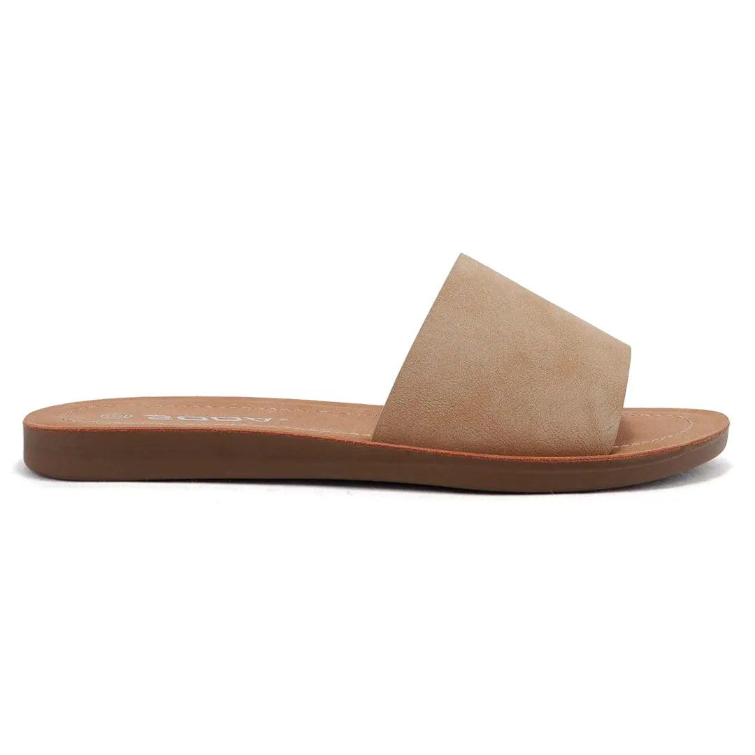Maia -  Women's Comfort Flat Sandals, Non-Slip Flip Flops Padded Insole & Open Round Toe, Perfect for Relaxed Summer Days or Casual Outings