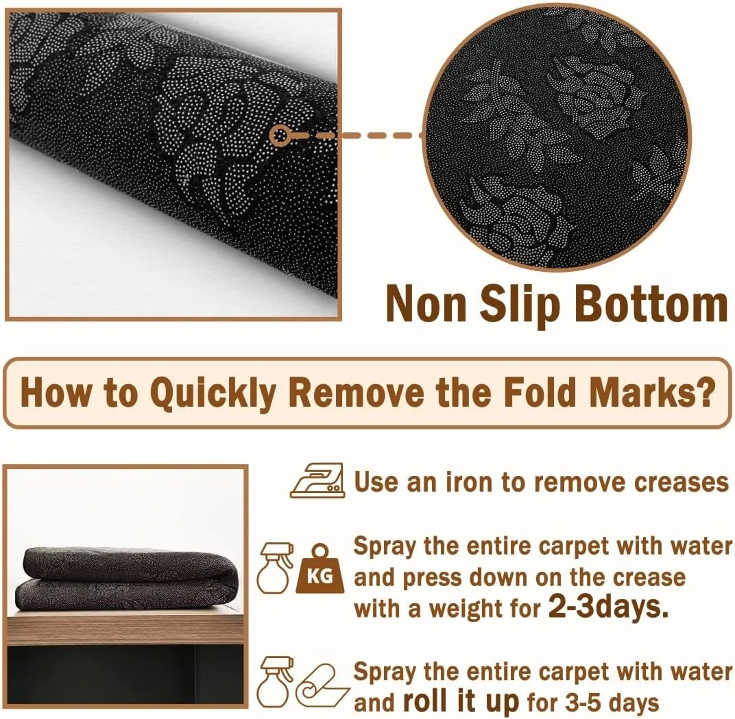 Manfei Happy Camping Indoor Rug 5x6'6'',Rustic Farmhouse Tourism Trailer Cute Dog Kids Adults Rugs for Home Decor,Jungle Pine Trees Starry Moon Night Indoor Rug for Bedroom Playroom Bedside