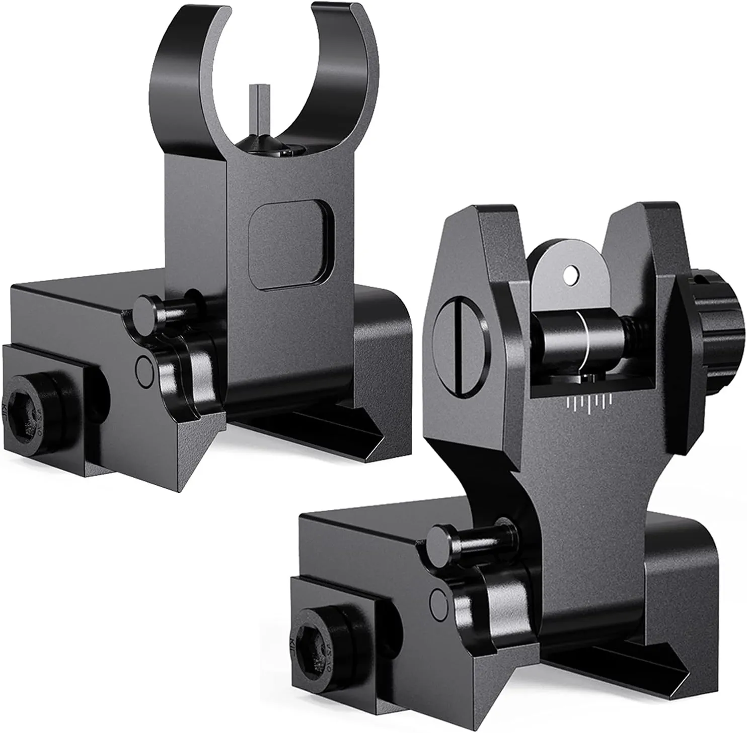 Marmot Flip Up Iron Sights A2 Front Sight & Rear Sight for Gun Rifle Handgun