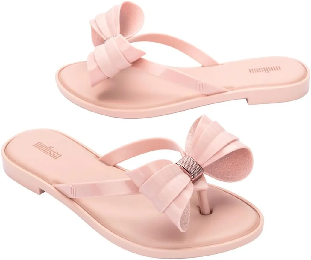Melissa Slim V Women's Flip Flops- Jelly Flip Flops for Women, Slip on Women's Sandals, Women's Summer Fashion, Adult Jellies