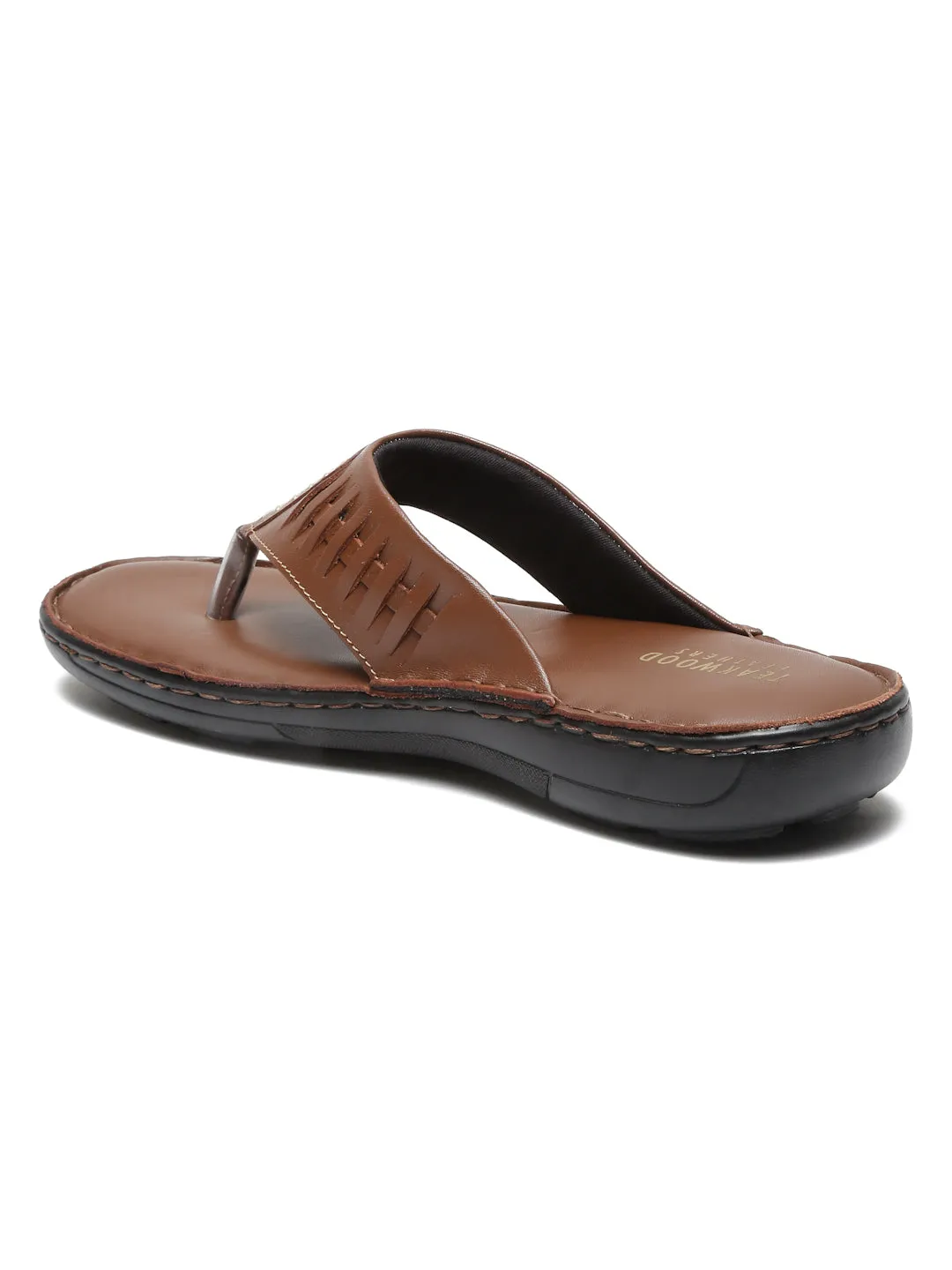 MEN LEATHER TAN THONG FLIP-FLOP