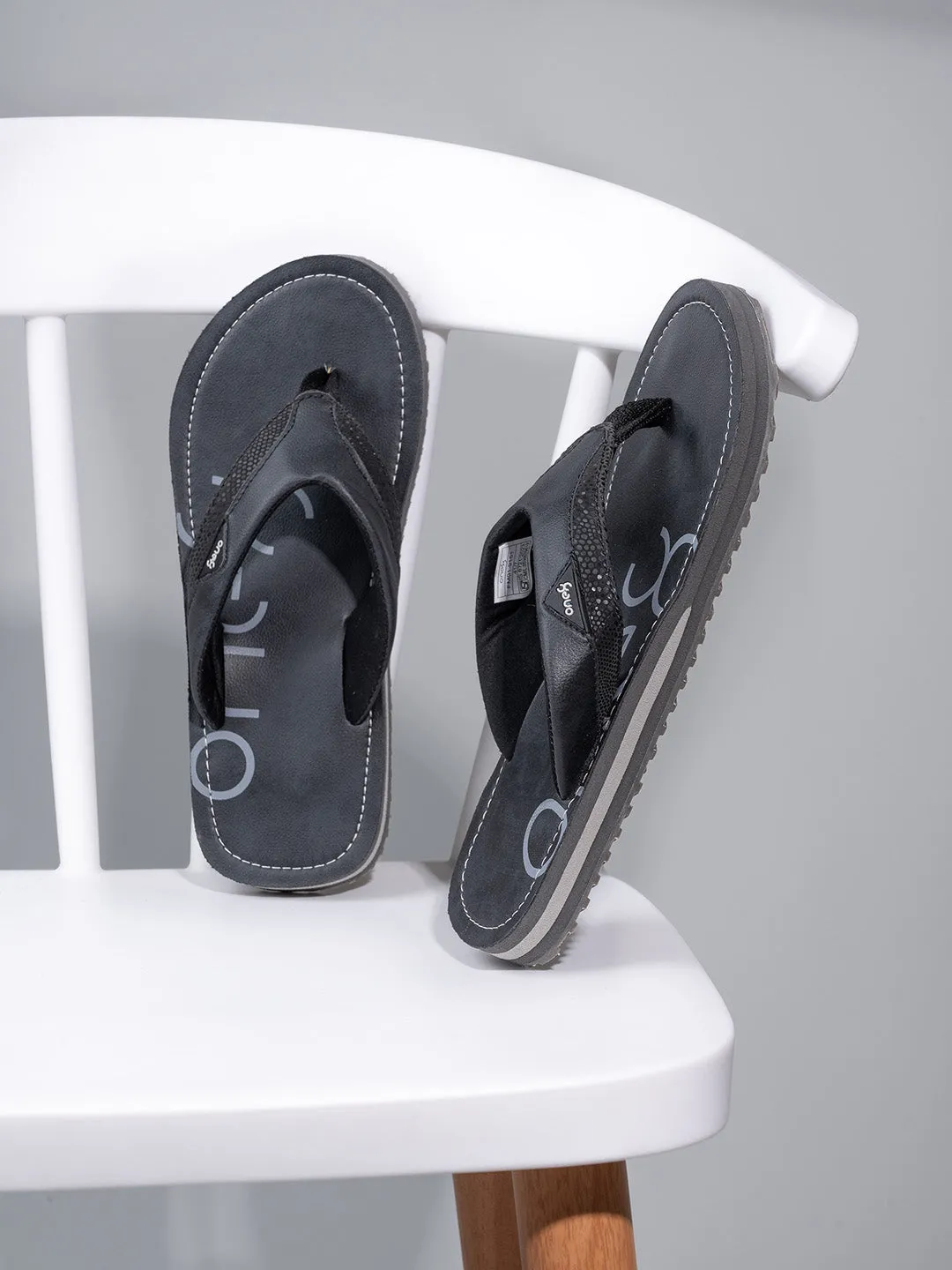 Men's Anti-Skid Rubber Sole Comfort Footbed Water-Resistant Light Weight Flip-Flops
