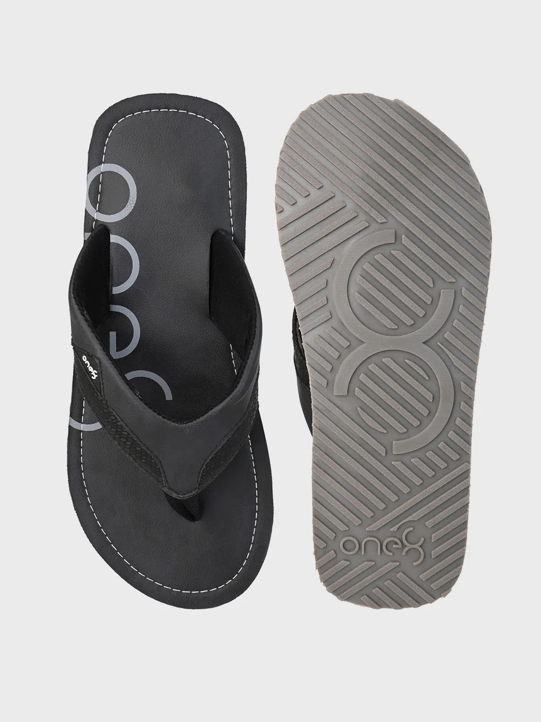 Men's Anti-Skid Rubber Sole Comfort Footbed Water-Resistant Light Weight Flip-Flops