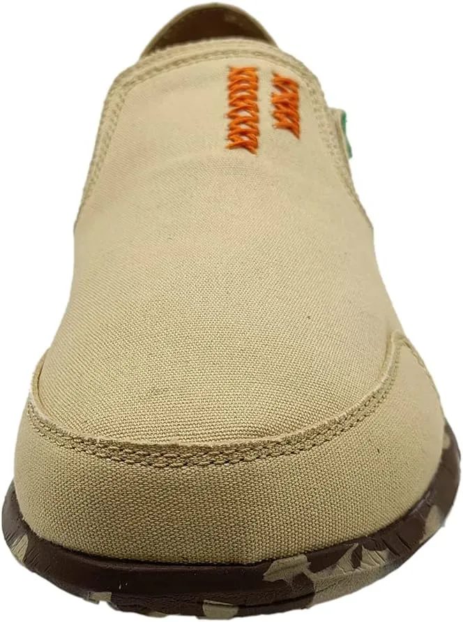 Men's Casual Canvas Slip on Loafers Leisure Flat Boat Shoes