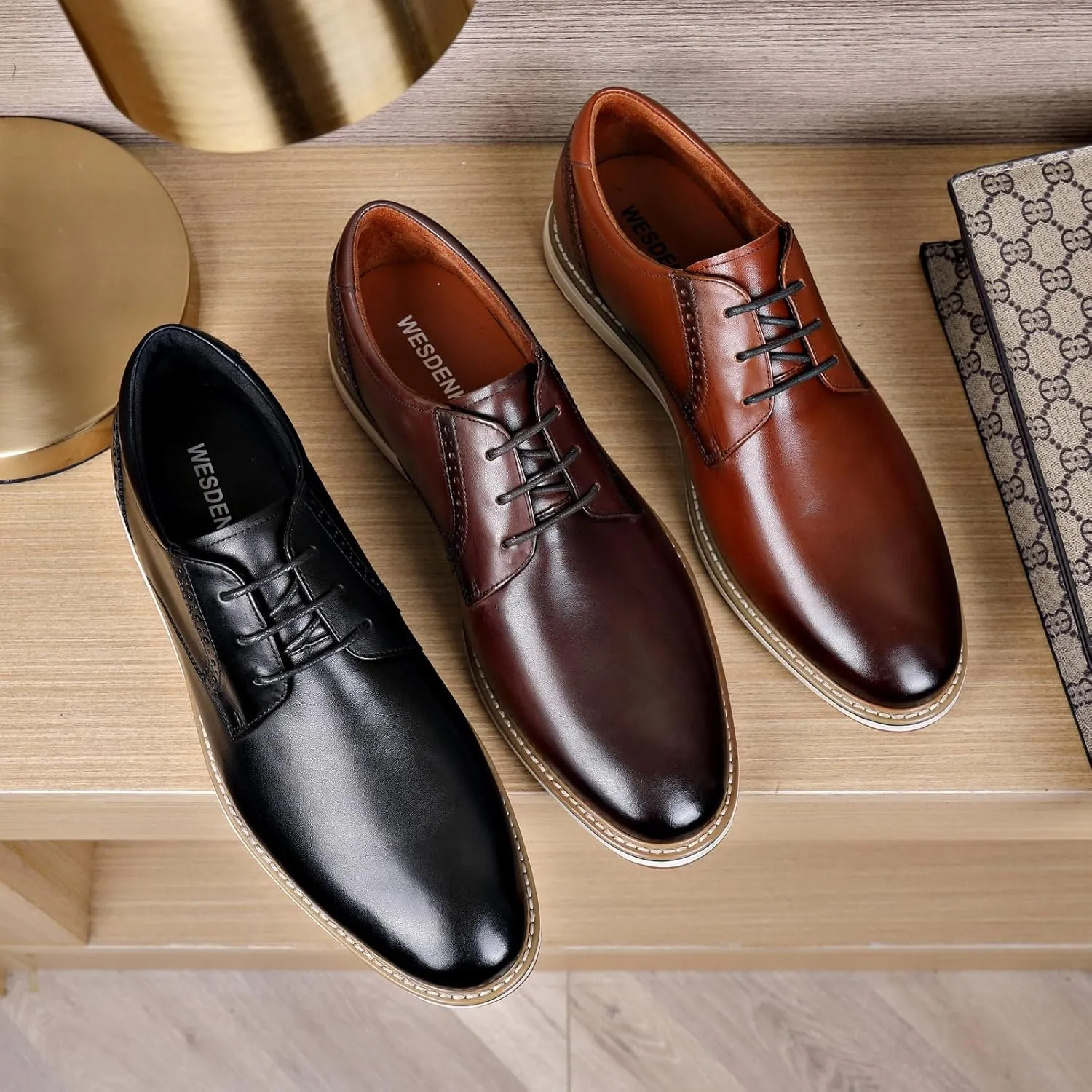 Men's Casual Dress Oxfords Shoes Business Formal Derby Sneakers
