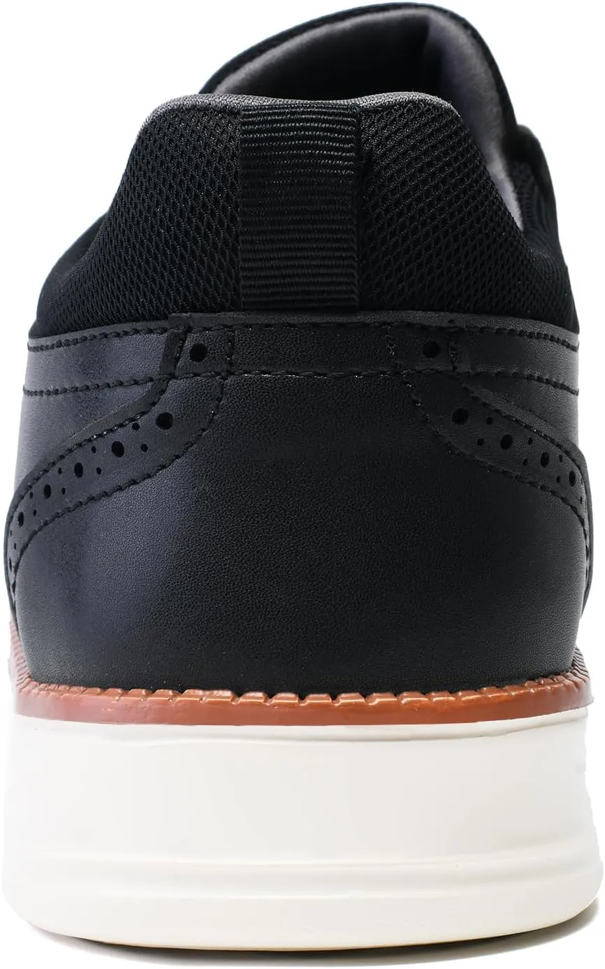Men's Casual Dress Shoes Semi-Formal Derby Brogue Slip on Oxfords Sneakers