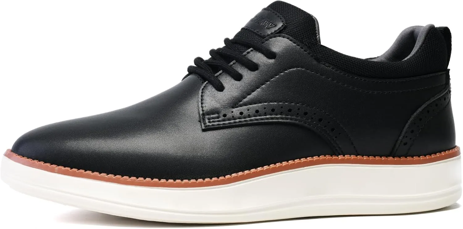 Men's Casual Dress Shoes Semi-Formal Derby Brogue Slip on Oxfords Sneakers