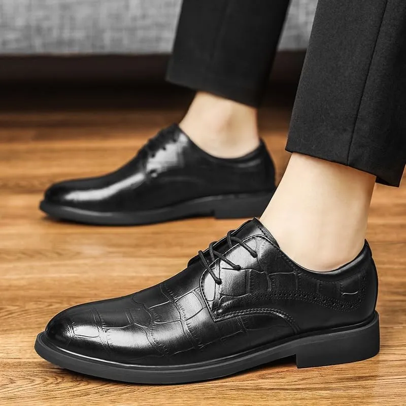 Men's Classic Oxfords Shoes Casual Lace Up Dress Shoes Formal Modern Business Derby Shoes for Men(10)