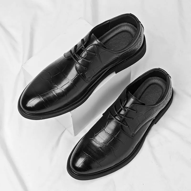 Men's Classic Oxfords Shoes Casual Lace Up Dress Shoes Formal Modern Business Derby Shoes for Men(10)