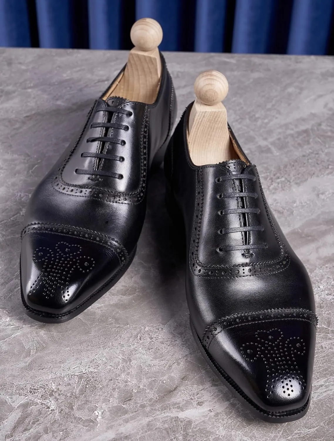 Mens Dress Shoes Formal Oxfords Genunie Leather Modern Cap Toe Brogues Oxford Fashion Prom Wedding Derby Business Casual Suit Shoes Tuxedo Shoes for Men