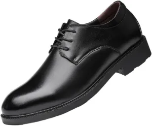 Men's Dress Shoes Non-Slip Softsole Walking Derby Shoes Mens Comfort Hand Stitched Business Formal Oxfords Shoes