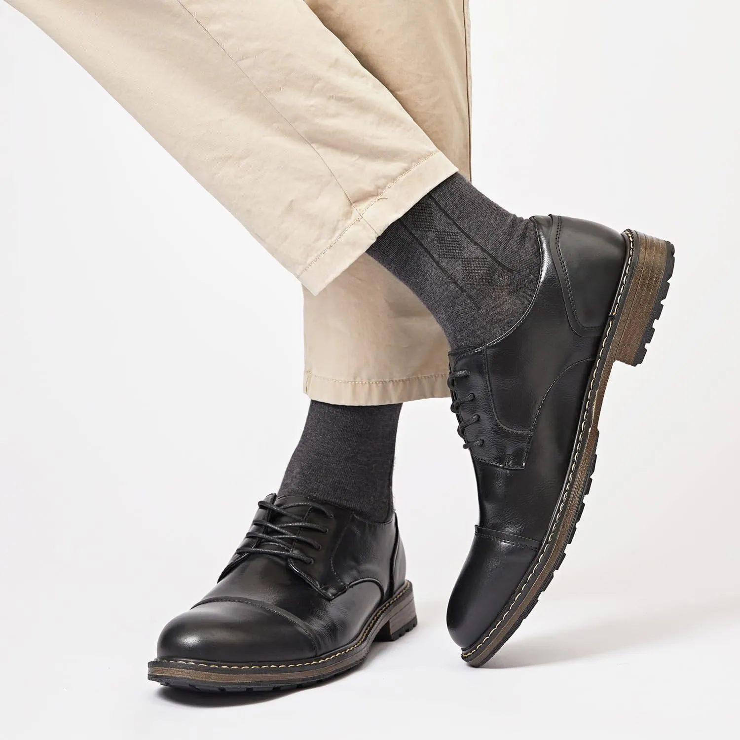 Men's Dress Shoes Oxford Shoes Formal Dress Shoes for Men Business Derby Shoes.