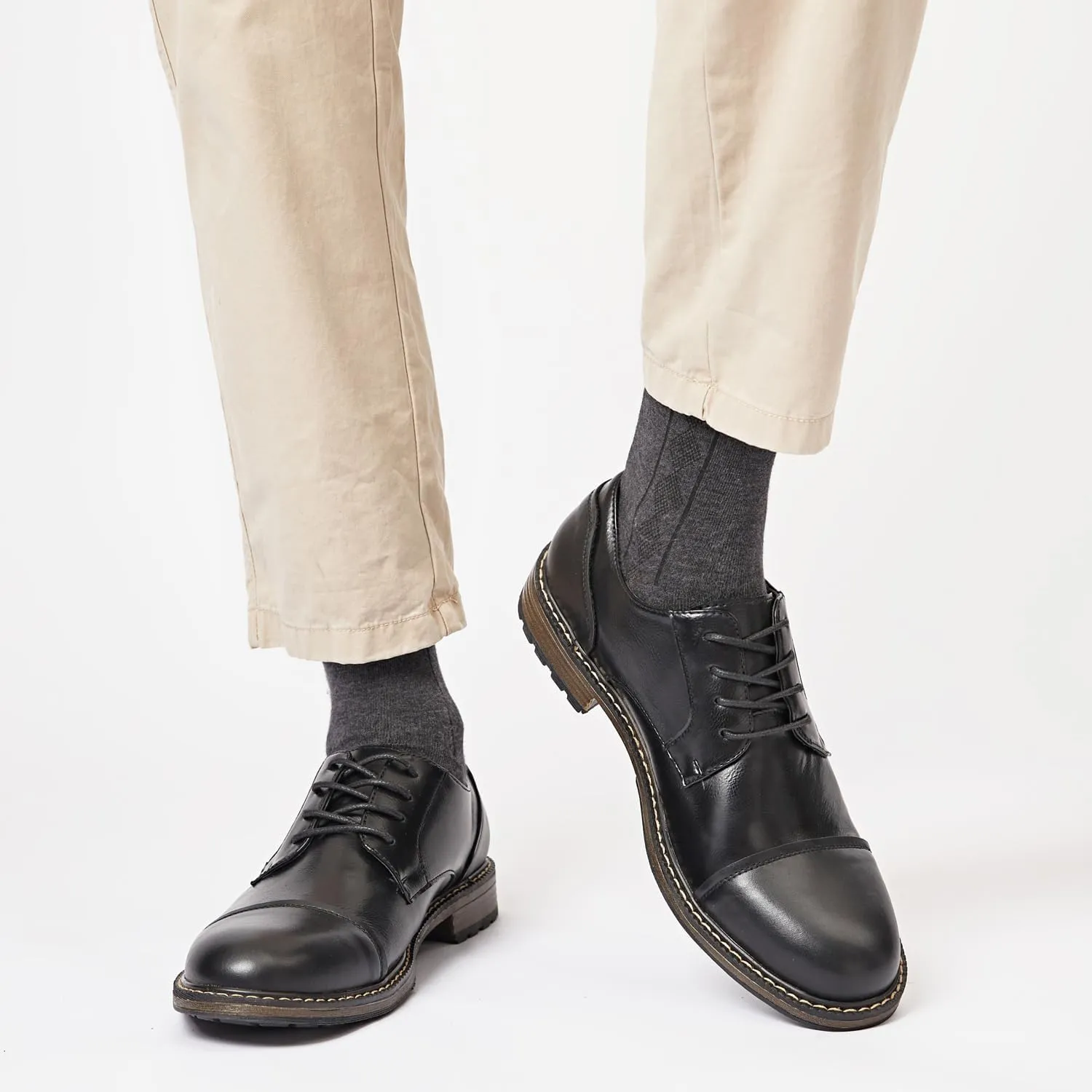 Men's Dress Shoes Oxford Shoes Formal Dress Shoes for Men Business Derby Shoes.