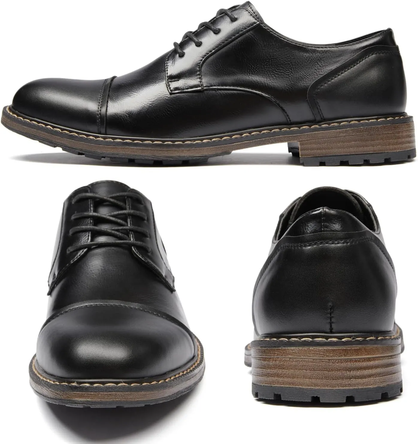 Men's Dress Shoes Oxford Shoes Formal Dress Shoes for Men Business Derby Shoes.