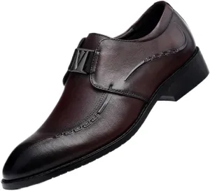 Men's Dress Shoes Slip-On Business Oxfords Shoes Casual Leather Sole Men Suit Shoes
