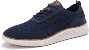 Men's Fashion Dress Sneakers Mesh Oxfords Business Casual Walking Shoes Knit Lightweight Tennis Footwear