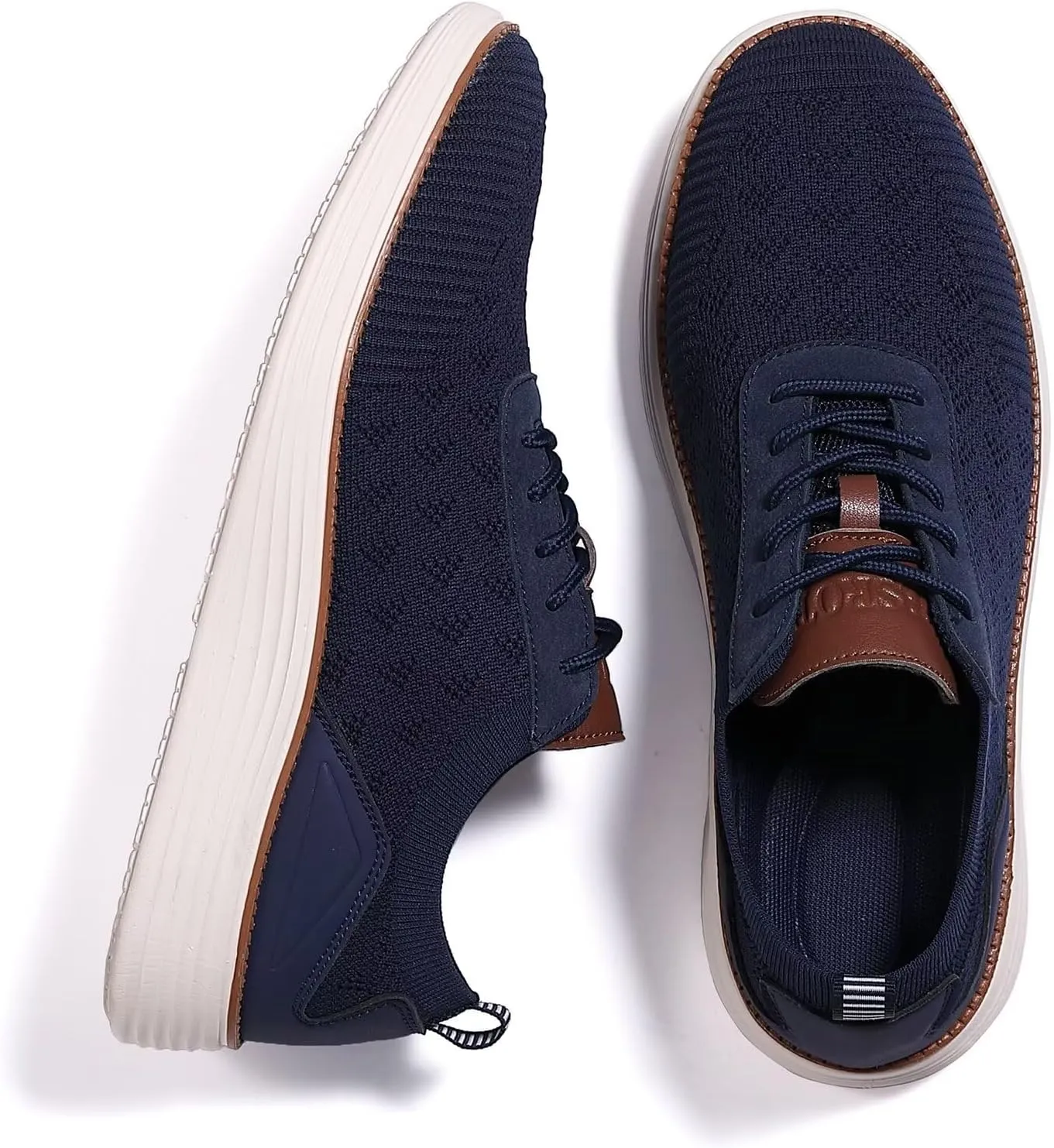 Men's Fashion Dress Sneakers Mesh Oxfords Business Casual Walking Shoes Knit Lightweight Tennis Footwear
