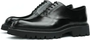 Men's Oxfords Formal Dress Derby Fashion Prom Wingtip Brogue Genuine Leather Shoes Wedding Tuxedo Business Causal Shoes for Men