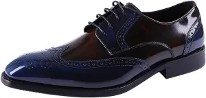Men's Oxfords Formal Dress Leather Wingtips Brogues Derby Business Casual Fashion Walking Shoes for Men