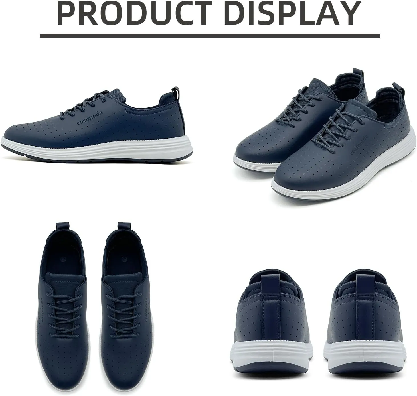 Men's Oxfords Shoes Dress Shoes Classic Business Casual Shoes, Dress Sneakers Formal Lace Up Derby Sneakers for Men