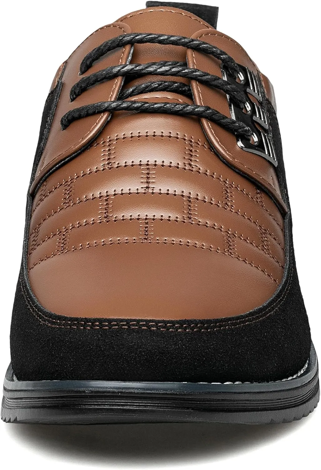 Men's Premium Leather Dress Shoes Comfort Business Casual Oxford Shoes Fashion Dress Sneakers Soft Loafers Derby Shoe for Office Working Walking Driving