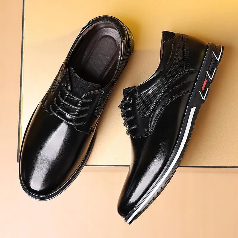 Men's PU Dress Shoes,Oxford Derby Orthopedic Leather Shoes Wear-Resistant,Casual,Non Slip for Office and Daily