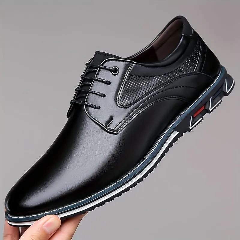 Men's PU Dress Shoes,Oxford Derby Orthopedic Leather Shoes Wear-Resistant,Casual,Non Slip for Office and Daily