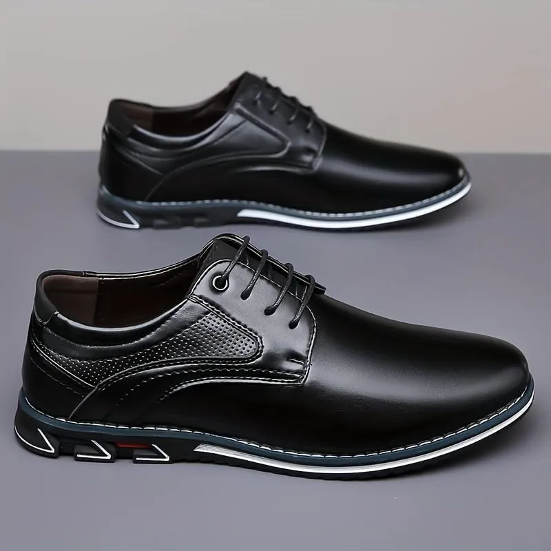 Men's PU Dress Shoes,Oxford Derby Orthopedic Leather Shoes Wear-Resistant,Casual,Non Slip for Office and Daily